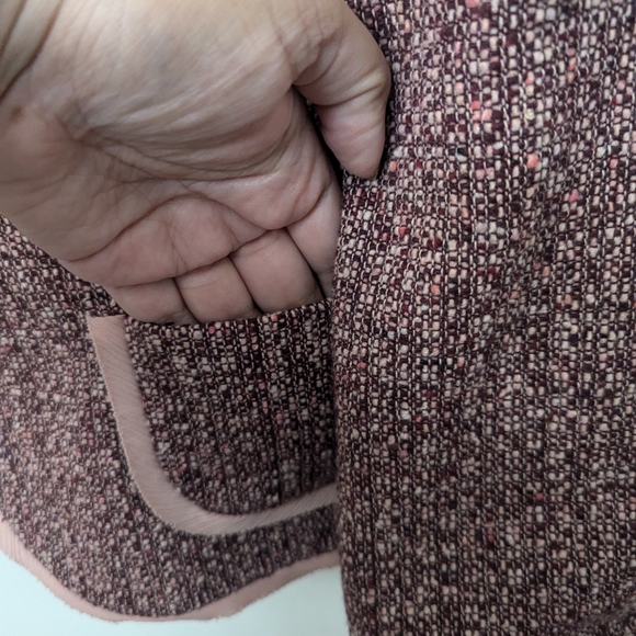 Jones NY Blush Tweed Jacket - Picture 4 of 7
